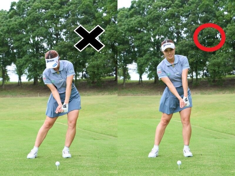 飛距離を伸ばすために女子プロが変えたことって？お尻の位置に注目