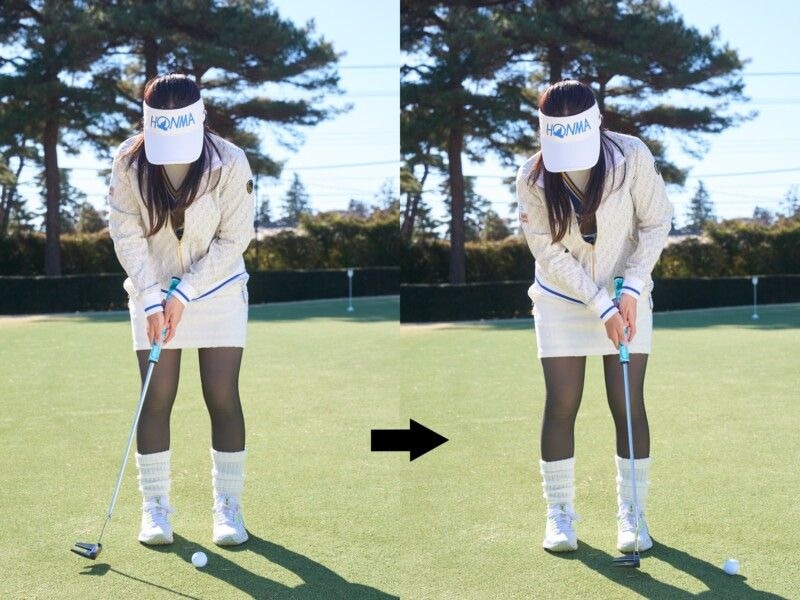 ショートパットが入らない原因は？胸の向きに注意