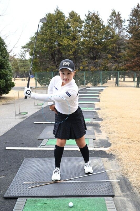 女子プロが教える“飛距離アップ練習法”！「股関節を意識して飛ばす」