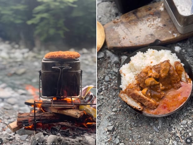 フランス軍飯盒一台で三役!無骨派キャンパーが作るカツカレーがおいしすぎる!