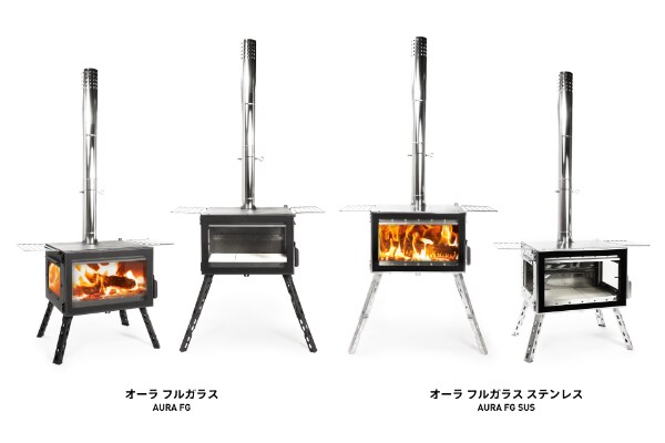 フルガラスで“炎を魅せる”薪ストーブ＆オイルストーブがキャンプで大活躍！