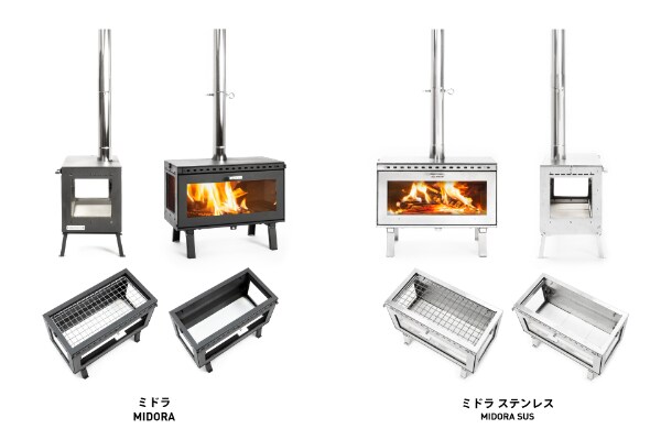 フルガラスで“炎を魅せる”薪ストーブ＆オイルストーブがキャンプで大活躍！