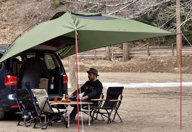 オープン式カーサイドタープは車中泊＆デイキャンプに超最適！おすすめ5選を紹介