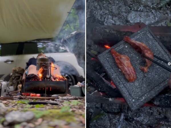 ソロキャンパー至福のドイツ軍メスキットで作る蒸気炊飯が無骨すぎる！