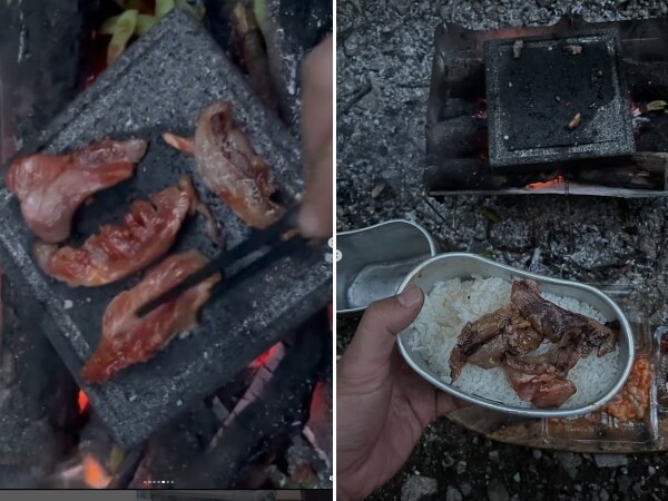 ソロキャンパー至福のドイツ軍メスキットで作る蒸気炊飯が無骨すぎる！