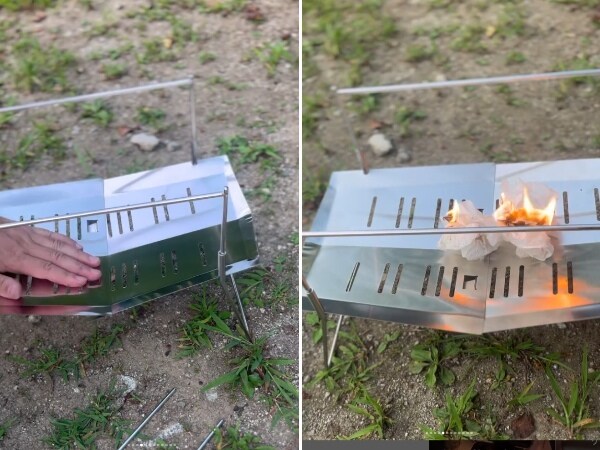 名車哲学を継ぐ無骨デザインが映える！A4サイズのコンパクトで優秀すぎる焚き火台とは？