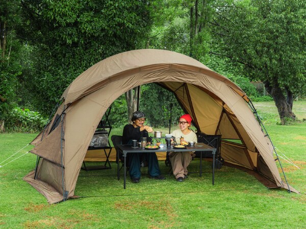 テント内で薪ストーブが使える!?DOD初の薪ストーブ対応ドームシェルターが画期的すぎる！