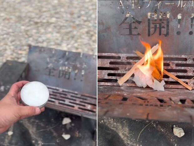 「目から鱗!これは盲点だった」身近なアイテムが着火剤になる!?天才すぎるアイディアとは?