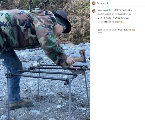 軍幕でこたつ!? 無骨派キャンパーが冬サイトを快適化した方法