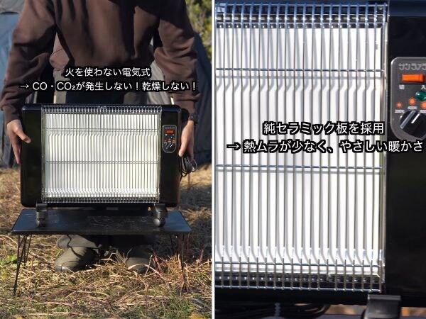 薪もガスも不安な人へ。テントで使える電気式ヒーターが優秀すぎる！