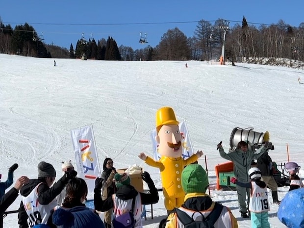 雪育新潟フェス@苗場雪上大運動会レルヒさんと準備体操
