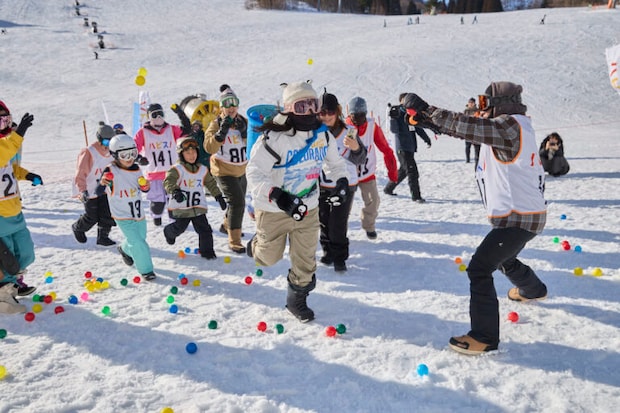 雪育新潟フェス@苗場雪上大運動会玉入れ