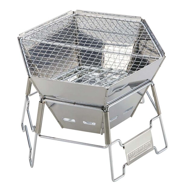 「キャプテンスタッグ」50年の歩みを「日本初」と「名作」で振り返る「ヘキサステンレスファイヤグリル」