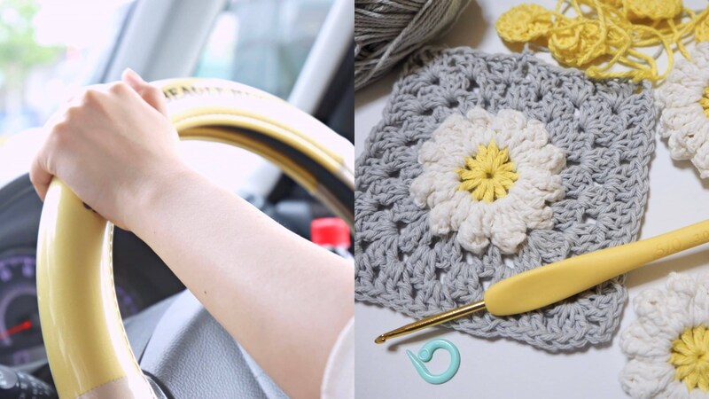 SNSでも危険性を指摘する声多数…「編み物ハンドルカバー」は法律違反?「ズレる可能性が気になります」カーインテリアメーカーが気にする懸念点