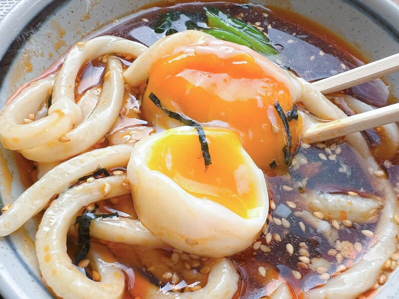 丸亀製麺「旨辛 豚つけ汁うどん」