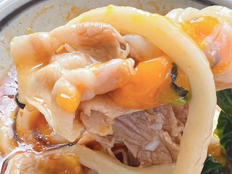 丸亀製麺「旨辛 豚つけ汁うどん」