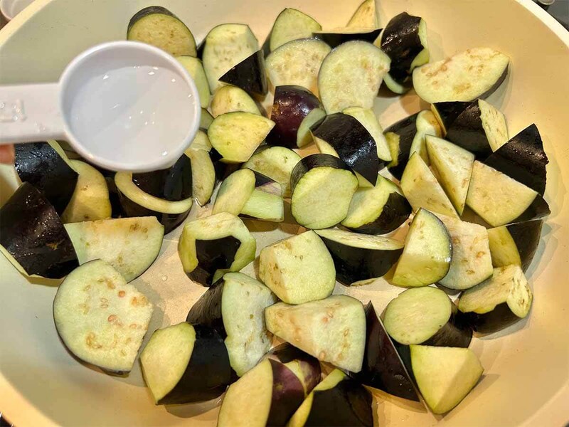 和田明日香さん「秋なすの豚みそ炒め」