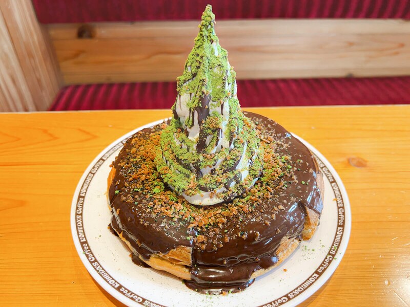 コメダ珈琲店「シロノワール ブラックモンブラン-宇治抹茶仕立て-」