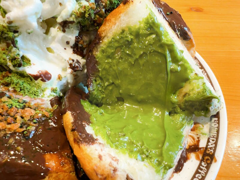 コメダ珈琲店「シロノワール ブラックモンブラン-宇治抹茶仕立て-」