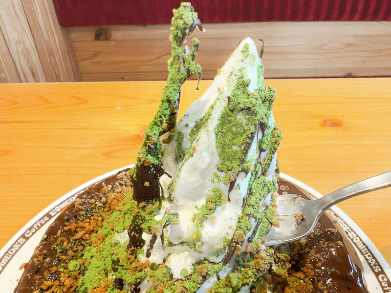 コメダ珈琲店「シロノワール ブラックモンブラン-宇治抹茶仕立て-」