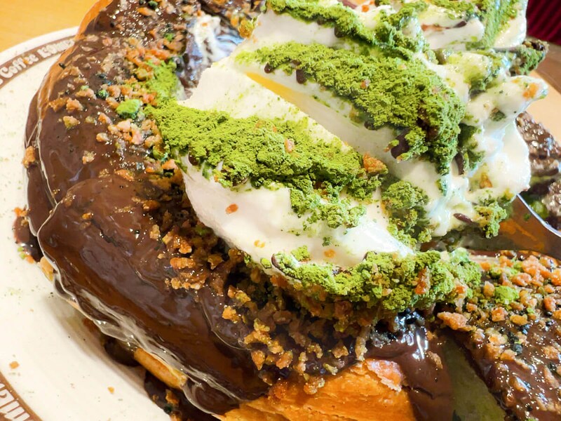 コメダ珈琲店「シロノワール ブラックモンブラン-宇治抹茶仕立て-」