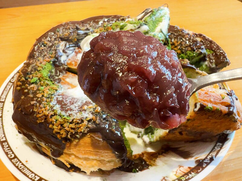 コメダ珈琲店「シロノワール ブラックモンブラン-宇治抹茶仕立て-」