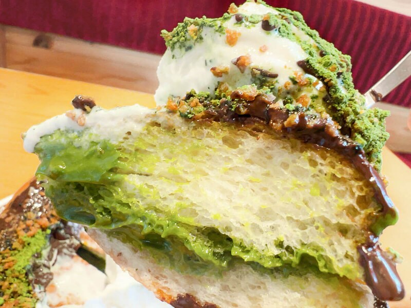 コメダ珈琲店「シロノワール ブラックモンブラン-宇治抹茶仕立て-」