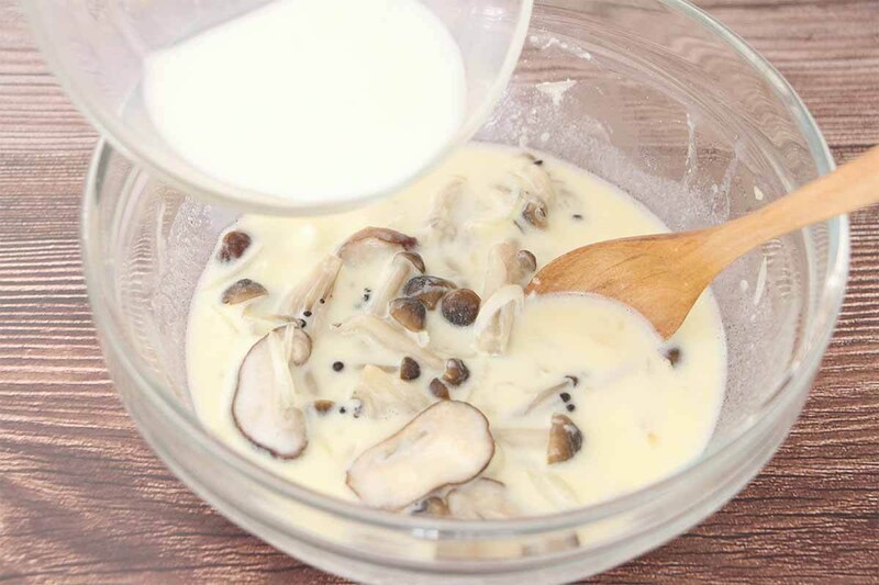 平野レミさん「きのこクリームチキン」