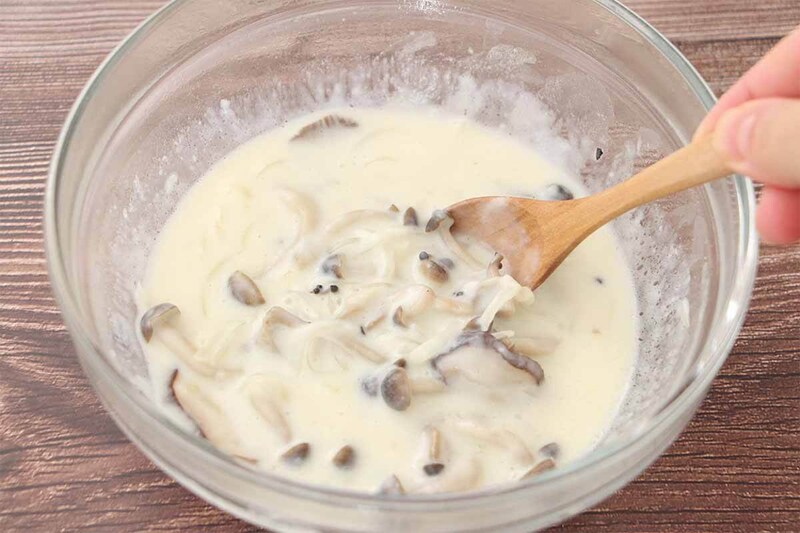 平野レミさん「きのこクリームチキン」