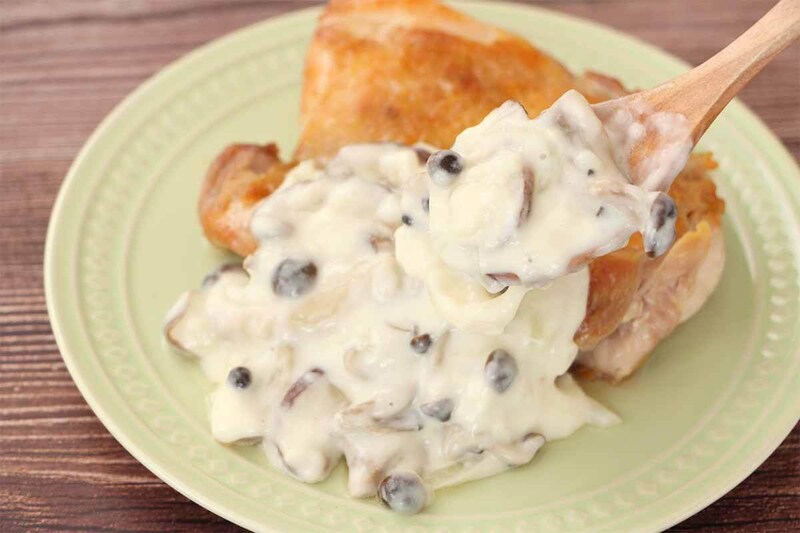 平野レミさん「きのこクリームチキン」