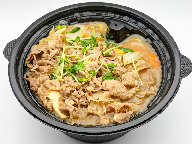 吉野家「ばり嗎監修とんこつ醤油牛鍋膳」