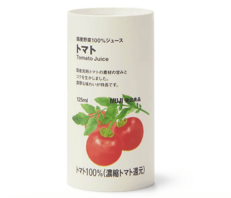 無印良品「国産野菜１００％ジュース　トマト」