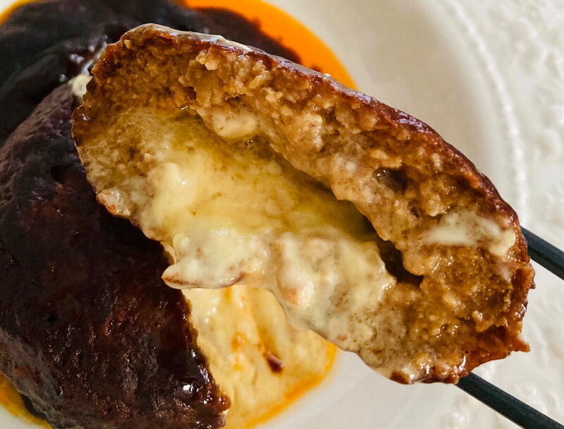 ローソン「肉厚!とろけるチーズハンバーグ」