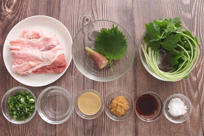 和田明日香さん「たっぷり薬味の豚しゃぶ」