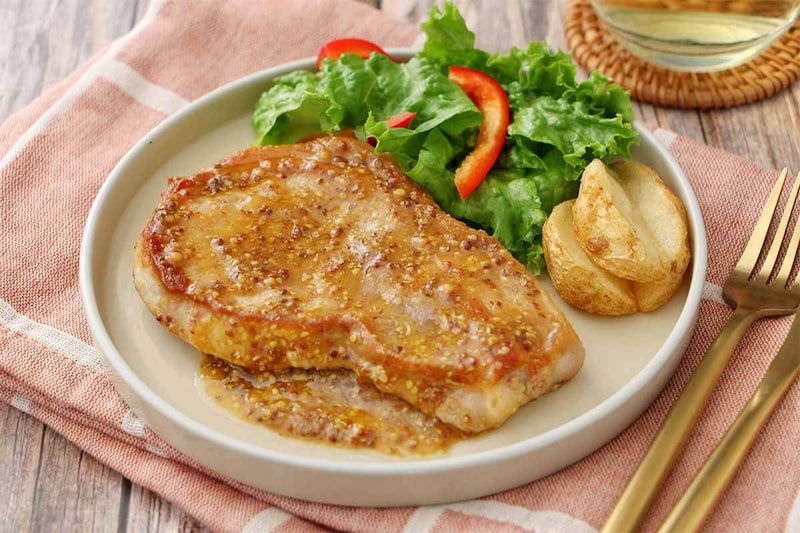 タサン志麻さん「ポークソテー 粒マスタードソース」