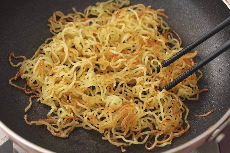 栗原はるみさん「豚肉と小松菜のあんかけ焼きそば」