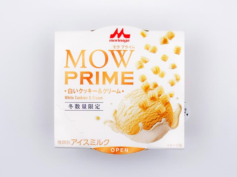 森永乳業「MOW PRIME 白いクッキー＆クリーム」