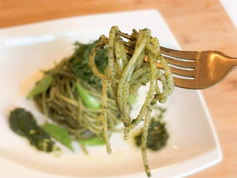 平野レミさん「しそ・ベーゼでうれしそパスタ」