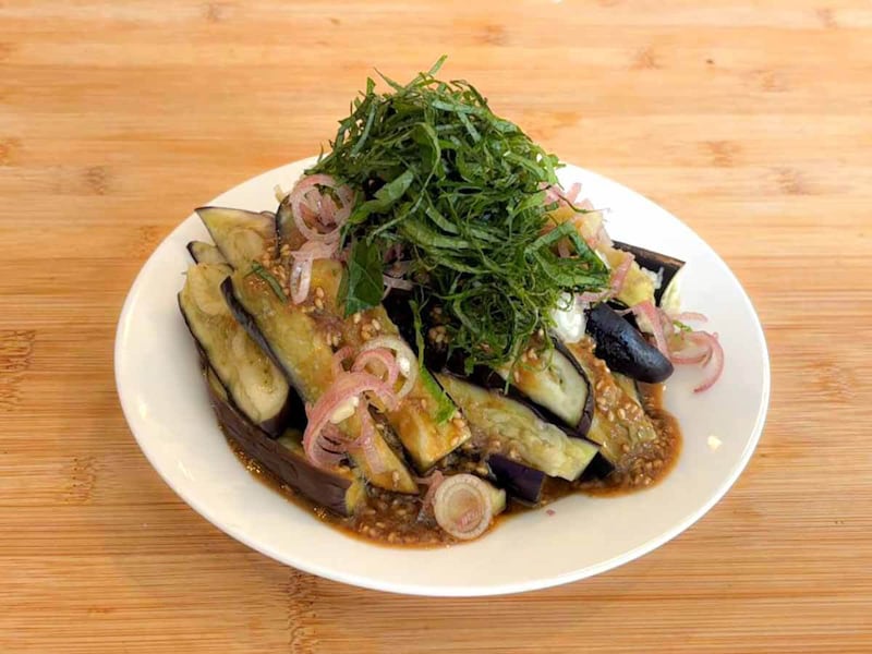 なすの胡麻ソース