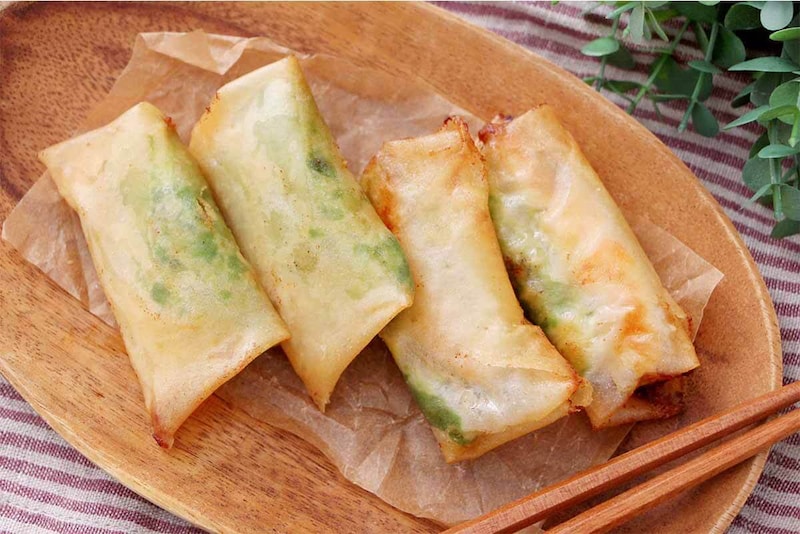 栗原はるみさん「えびとアボカドの春巻」