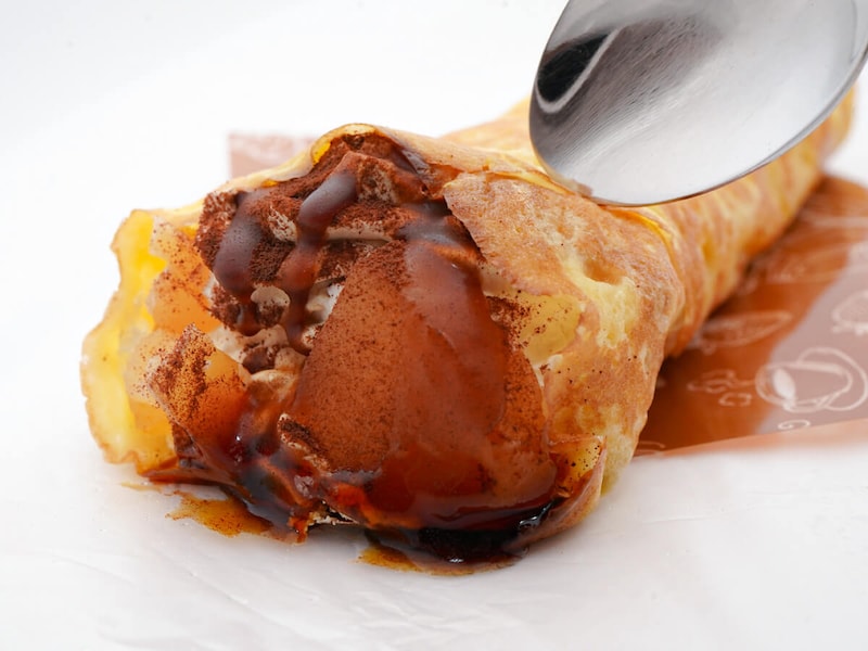 ファミマ「焼きりんごミルフィーユクレープ」