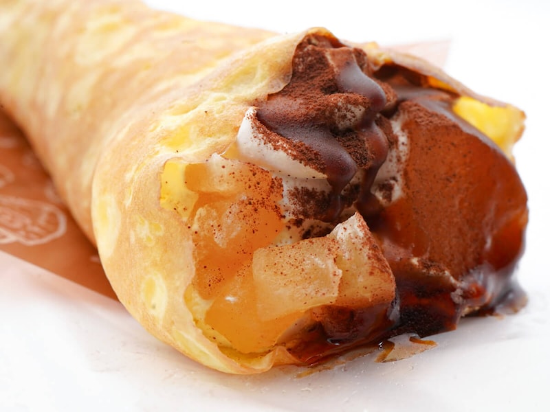 ファミマ「焼きりんごミルフィーユクレープ」