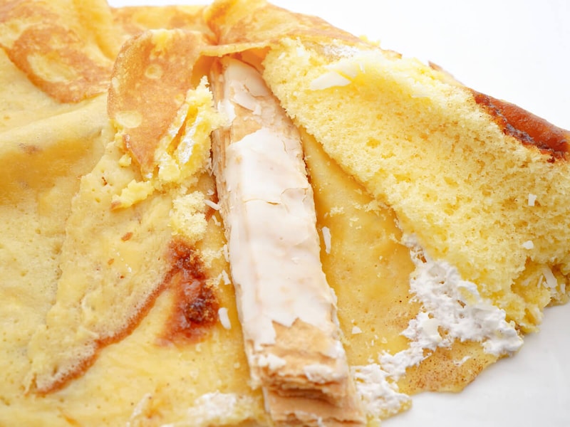 ファミマ「焼きりんごミルフィーユクレープ」