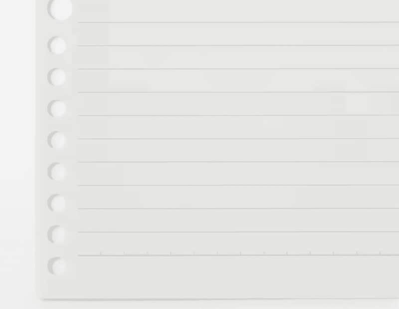 植林木ペーパー裏うつりしにくいルーズリーフ・ケース入り