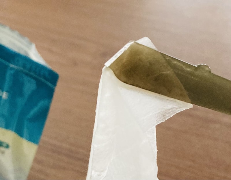 「フェイスマスク用トング　チャック袋スライダー付き」