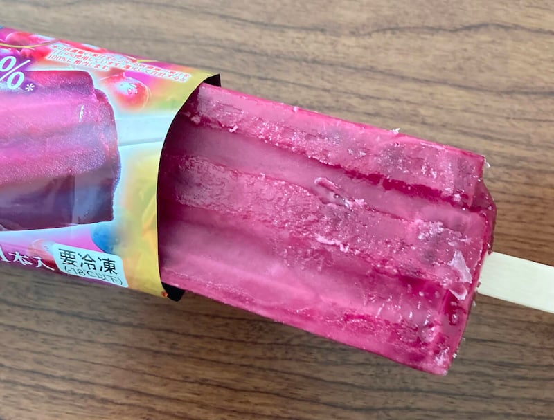 「贅沢フルーツバー　ぶどう果汁100%」