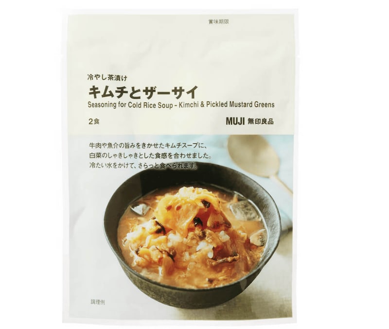 無印良品の「冷やし茶漬け　キムチとザーサイ」