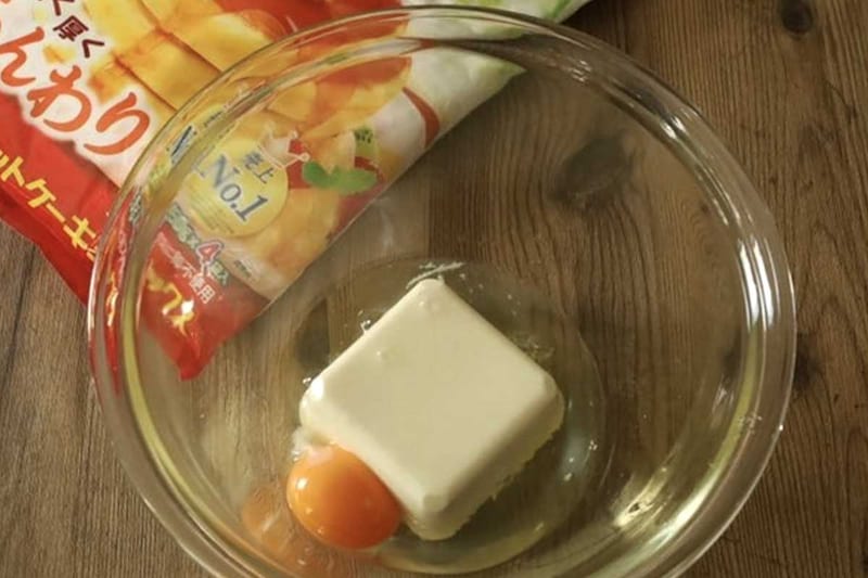 まりえさん「紅茶のもちもち豆腐パンケーキ」レシピ