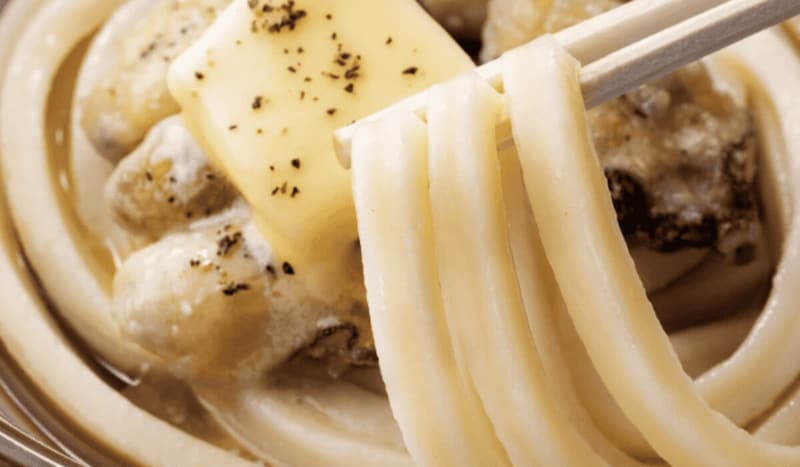 丸亀製麺こく旨 牡蠣バターぶっかけうどん