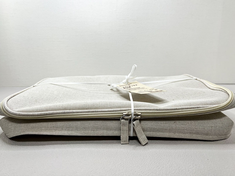 無印良品「ポリエステル麻 ソフトボックス 長方形 中 フタ式」